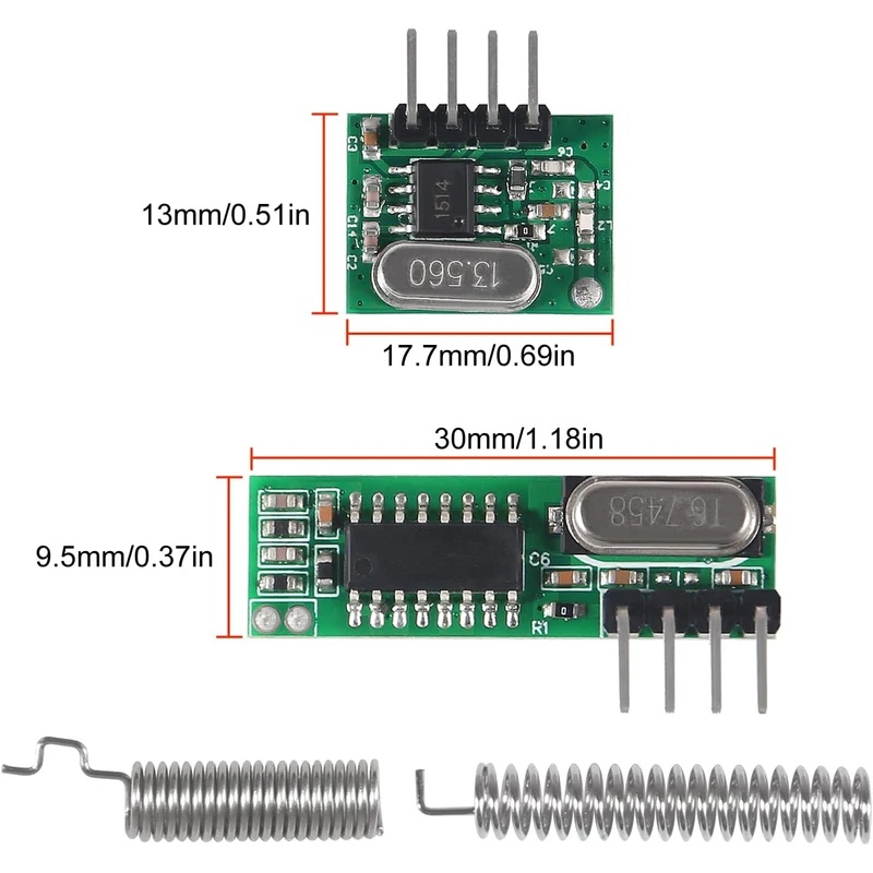 433mhz Wireless RF Transmitter - 433Mhz Receiver Module review and price
