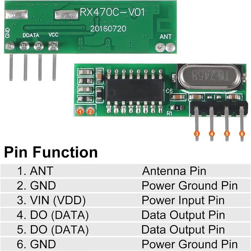 433mhz Wireless RF Transmitter - 433Mhz Receiver Module review and price